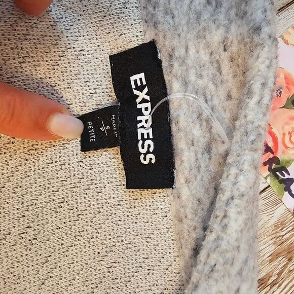 Express Comfy Long Open Jacket Coat Gray Small Petite- Great Condition - Picture 10 of 10